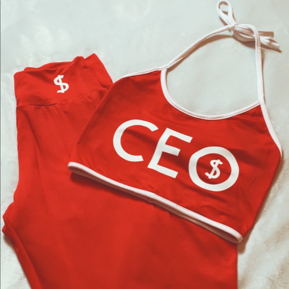 CEO 2 piece halter top and legging set